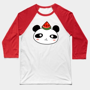 Watermelon Panda Face Baseball T-Shirt